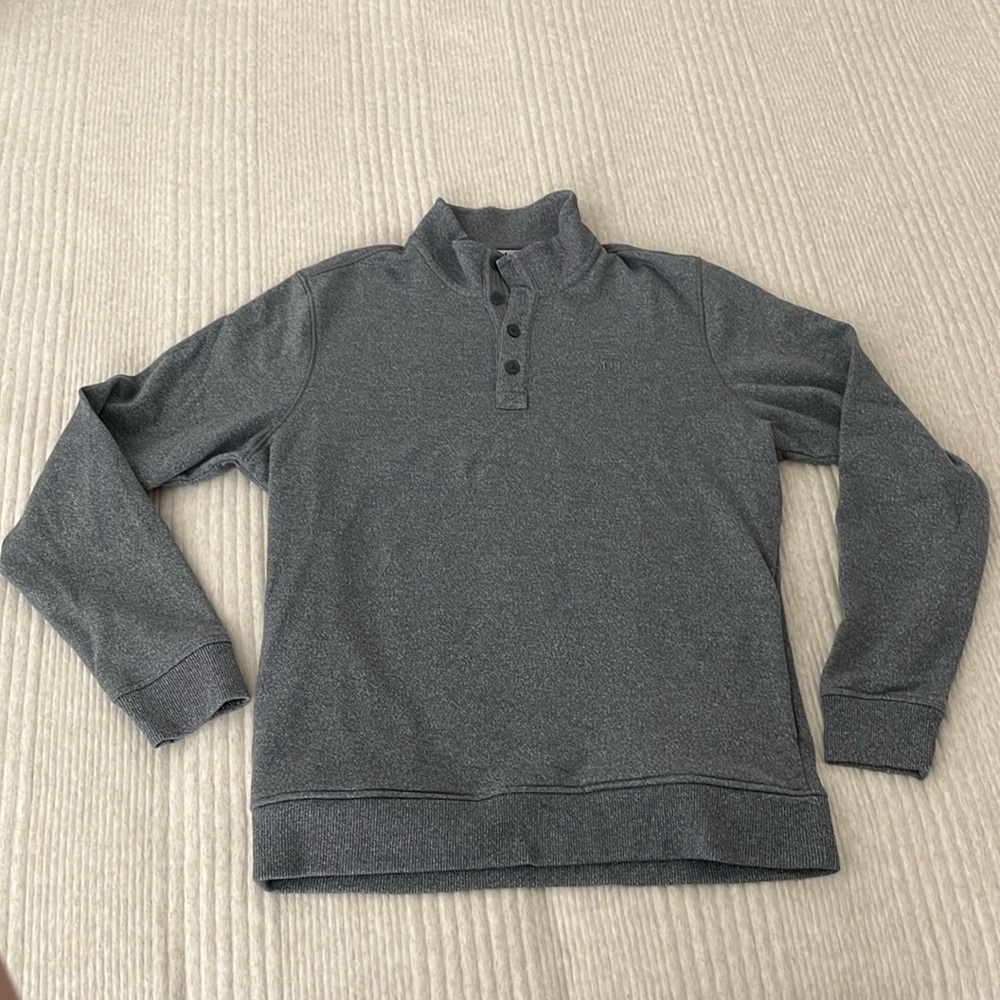 Travis Mathew - gray button up sweatshirt